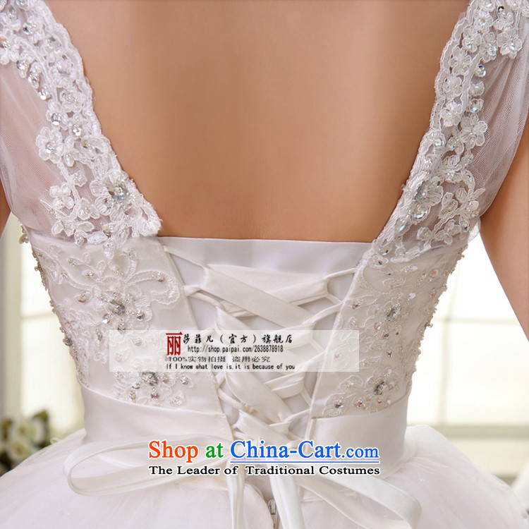 Pregnant women wedding slotted shoulder Korean high waist straps, wedding dresses new 2015 V-Neck HS6263 lace white XL package returning picture, prices, brand platters! The elections are supplied in the national character of distribution, so action, buy now enjoy more preferential! As soon as possible.