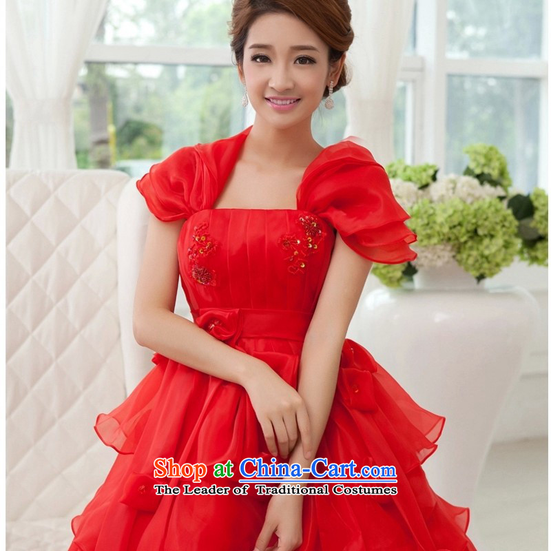Love So Peng 2014 autumn and winter, does not show the stomach Top Loin of Korean cake petticoats video thin large tie pregnant women bride Wedding Package, returning red XL love so Peng (AIRANPENG) , , , shopping on the Internet
