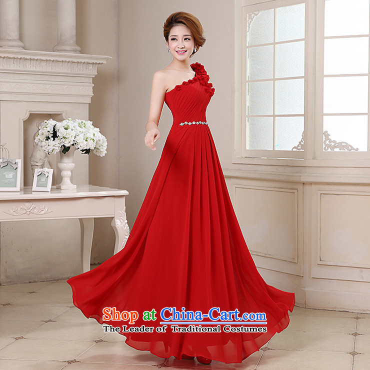 Yet, a dress long wedding dresses and stylish wedding service bridal bridesmaid bows shoulder Beveled Shoulder xs151 red large red Sau San XXL picture, prices, brand platters! The elections are supplied in the national character of distribution, so action, buy now enjoy more preferential! As soon as possible.