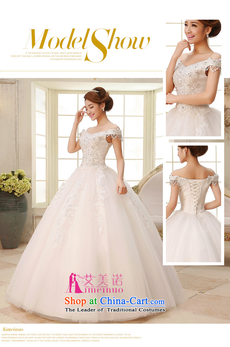 The HIV NEW 2015 princess slotted shoulder wedding dresses tail Korean lace thin snap to bind the video with a large number of White XL pictures, H-31 price, brand platters! The elections are supplied in the national character of distribution, so action, buy now enjoy more preferential! As soon as possible.