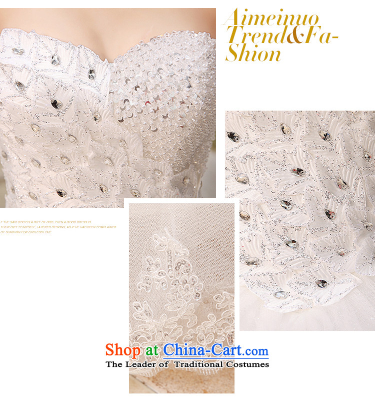 The HIV NEW 2015 wedding dresses Korean wiping the chest straps yarn diamond large female wedding to align the white marriages H-30 wedding white L picture, prices, brand platters! The elections are supplied in the national character of distribution, so action, buy now enjoy more preferential! As soon as possible.