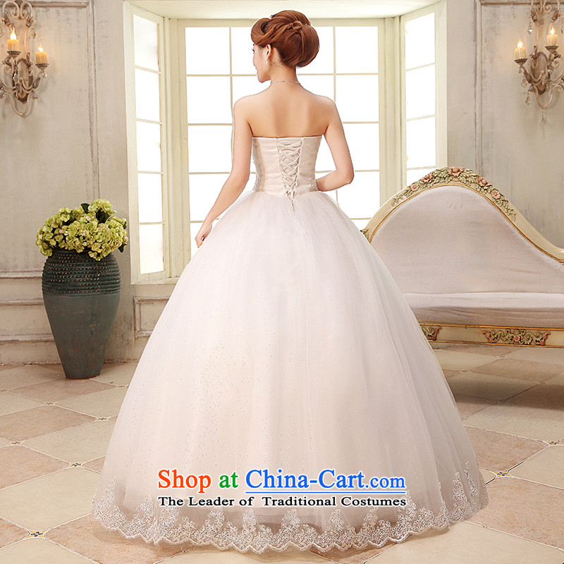 The HIV NEW 2015 wedding dresses Korean wiping the chest straps yarn diamond large female wedding to align the white marriages wedding H-30 white L, HIV Miele shopping on the Internet has been pressed.