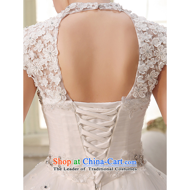 The HIV NEW 2015 wedding dresses the word shoulder flowers lace princess package rotator cuff sweet strap marriages Korean H-32 Princess white S, HIV Miele shopping on the Internet has been pressed.
