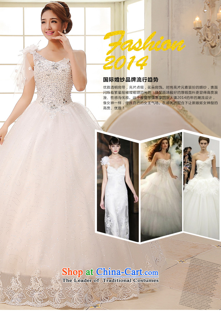 The HIV NEW 2015 bride wedding dresses on chip anointed chest luxury with irrepressible flowers shoulder of diamond ornaments lace thin H-29 Sau San Video White XXL picture, prices, brand platters! The elections are supplied in the national character of distribution, so action, buy now enjoy more preferential! As soon as possible.