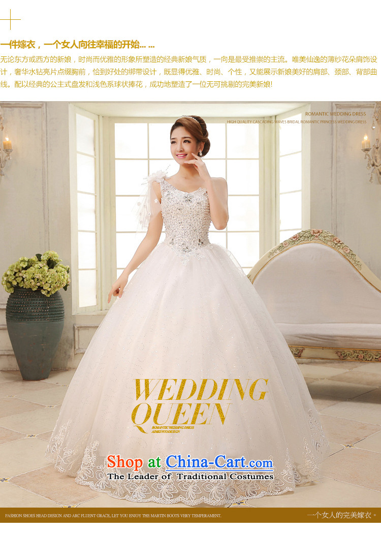 The HIV NEW 2015 bride wedding dresses on chip anointed chest luxury with irrepressible flowers shoulder of diamond ornaments lace thin H-29 Sau San Video White XXL picture, prices, brand platters! The elections are supplied in the national character of distribution, so action, buy now enjoy more preferential! As soon as possible.