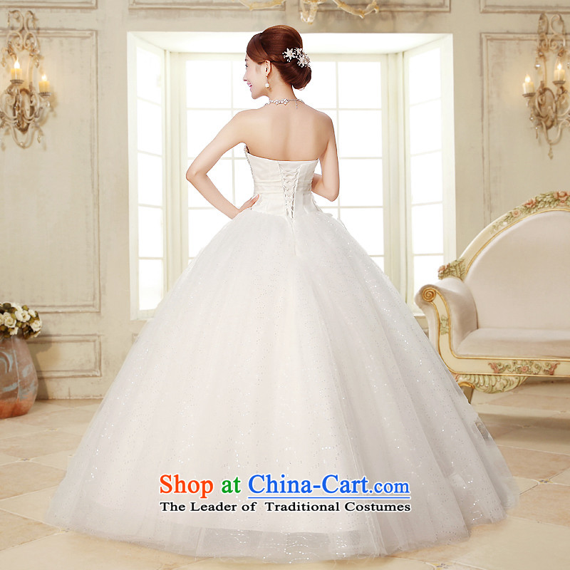 The HIV NEW 2015 wedding dresses on chip and diamond jewelry chest straps Bow Tie Silk flower buds Korean alignment to the Princess Bride wedding H-26 white XXL, HIV Miele shopping on the Internet has been pressed.