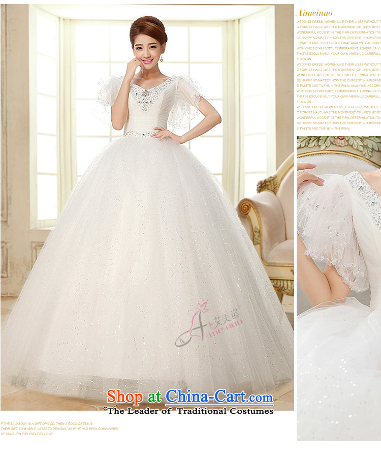 The HIV NEW 2015 wedding dress sweet shoulders gauze shoulder international diamond ornaments with Korean to align the Princess Bride marriage H-25 wedding white L picture, prices, brand platters! The elections are supplied in the national character of distribution, so action, buy now enjoy more preferential! As soon as possible.