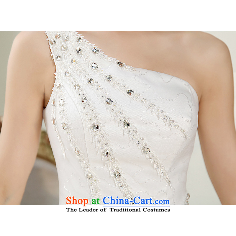 The HIV NEW 2015 wedding dresses marriages wedding fashion and chest shoulder of diamond ornaments lace straps wedding Phoenix wedding H-24 white XXL, HIV Miele shopping on the Internet has been pressed.