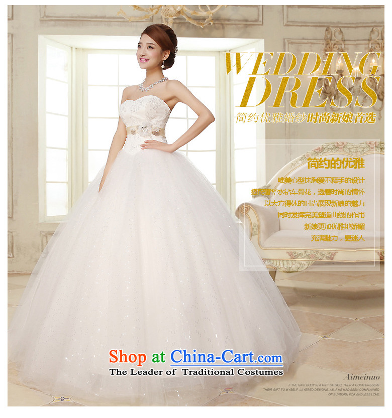 The HIV NEW 2015 wedding dresses and chest to align the princess sweet wedding Korean lace water drilling marriages straps to align the White XXL pictures, H-23 price, brand platters! The elections are supplied in the national character of distribution, so action, buy now enjoy more preferential! As soon as possible.