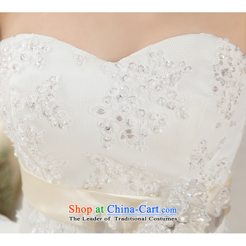 The HIV NEW 2015 wedding dresses and chest to align the princess sweet wedding Korean lace water drilling marriages straps to align the white XXL, H-23 HIV Miele shopping on the Internet has been pressed.