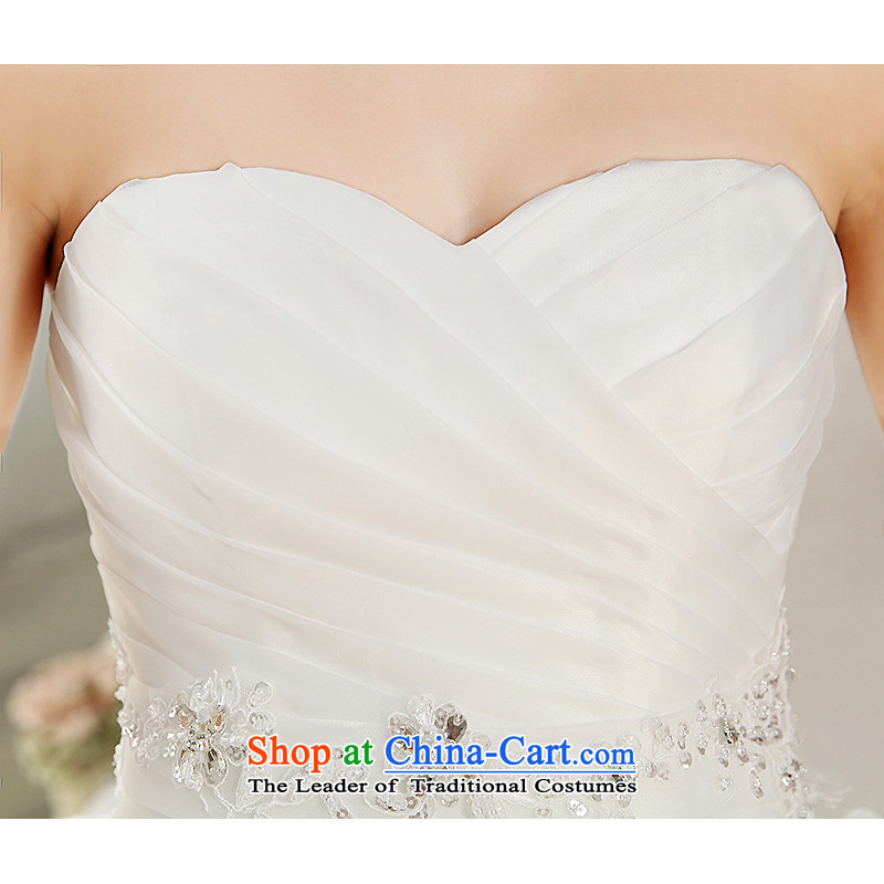 The HIV NEW 2015 wedding dress sweet retro straps and chest wedding Korean to align the princess bon bon petticoats bride wedding H-21 White M HIV Miele shopping on the Internet has been pressed.