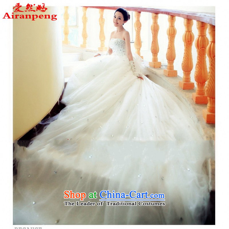 Love So Much new 2014-pang tail wedding Korean Princess Korean long tail straps wedding 740 white customer to do not returning the size to love, so Peng (AIRANPENG) , , , shopping on the Internet