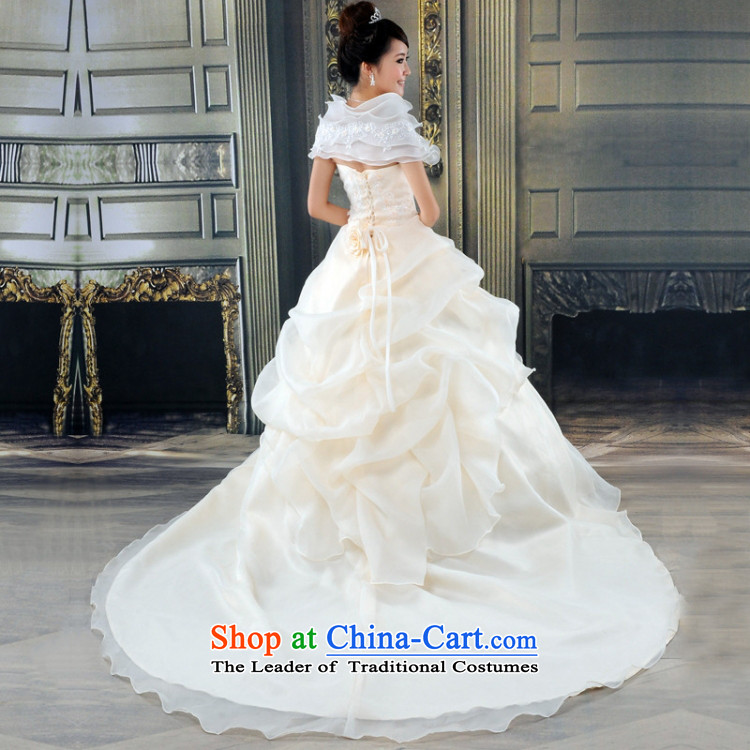 Love So Peng champagne color white bride wedding tail wedding boutique wedding video thin package shoulder princess straps) HS183 champagne color size is not returning to picture, prices, brand platters! The elections are supplied in the national character of distribution, so action, buy now enjoy more preferential! As soon as possible.