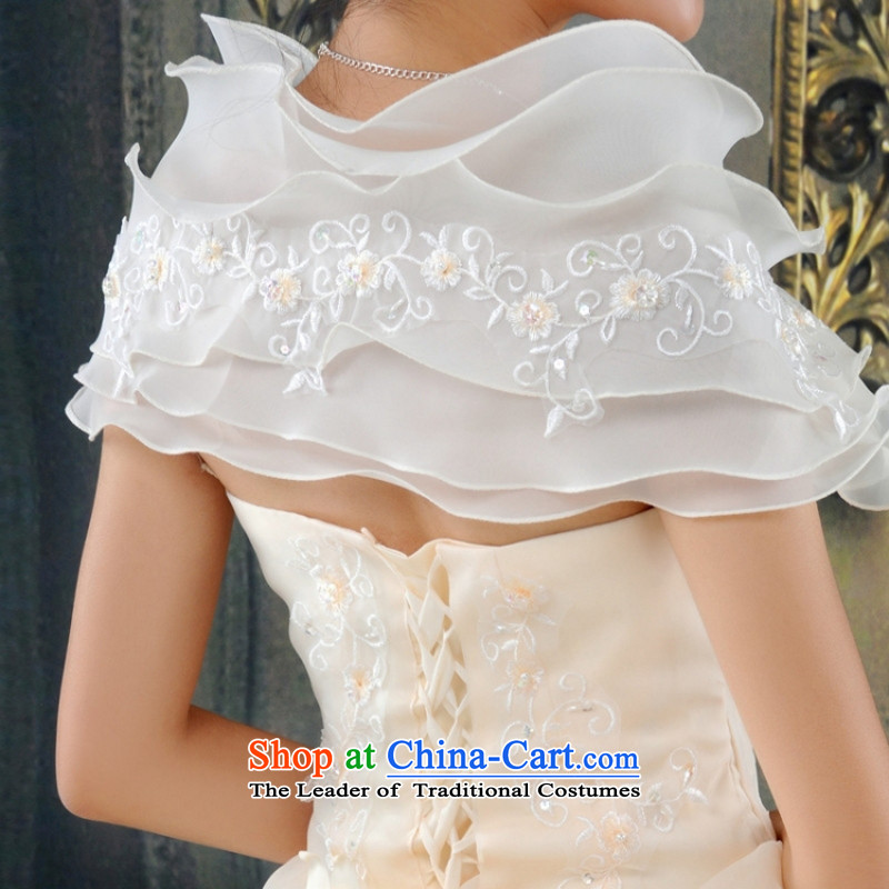 Love So Peng champagne color white bride wedding tail wedding boutique wedding video thin package shoulder princess straps) HS183 champagne color size is not returning to love, so Peng (AIRANPENG) , , , shopping on the Internet