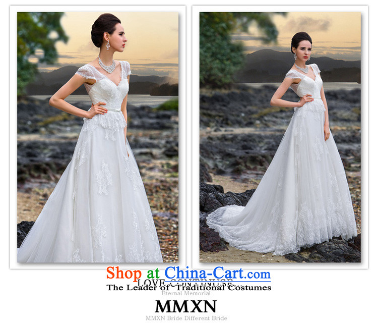 A new bride 2015 wedding sexy V-Neck small trailing lace wedding with cuff A537 White M wedding pictures, prices, brand platters! The elections are supplied in the national character of distribution, so action, buy now enjoy more preferential! As soon as possible.