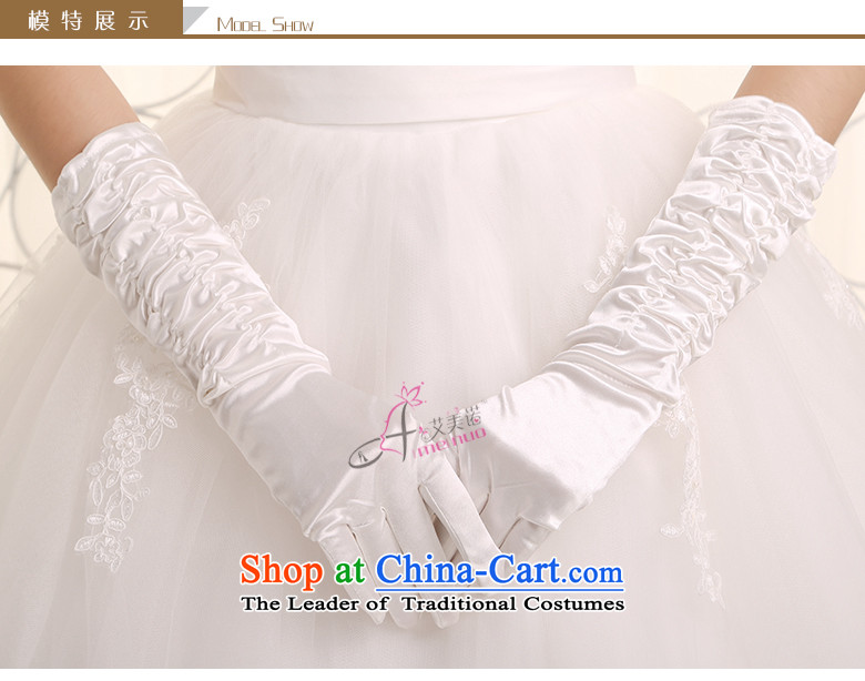 The HIV long white gloves, marriages red creases wedding gloves wedding dresses accessories are simple yet elegant S-03 creases White Picture casual, prices, brand platters! The elections are supplied in the national character of distribution, so action, buy now enjoy more preferential! As soon as possible.
