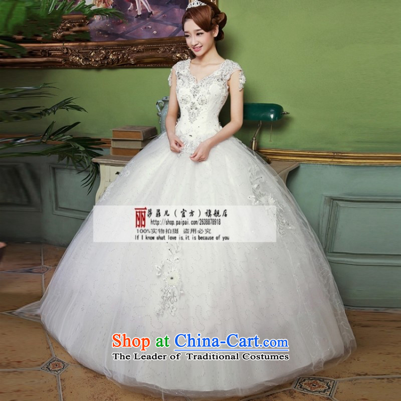 The spring of 2015, Peng so love women white bride to align the new Korean light retro V-Neck wedding dress stylish lace, White XL package, Love Returning so AIRANPENG Peng () , , , shopping on the Internet