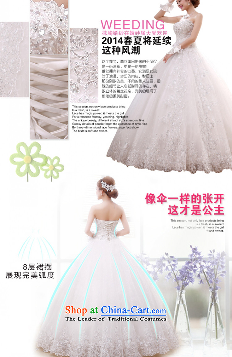 Love So Peng new Korean 2014 Princess Mary Magdalene chest to wedding dress bride lace retro white strap stylish water drilling the size to a customer to white do not returning the picture, prices, brand platters! The elections are supplied in the national character of distribution, so action, buy now enjoy more preferential! As soon as possible.