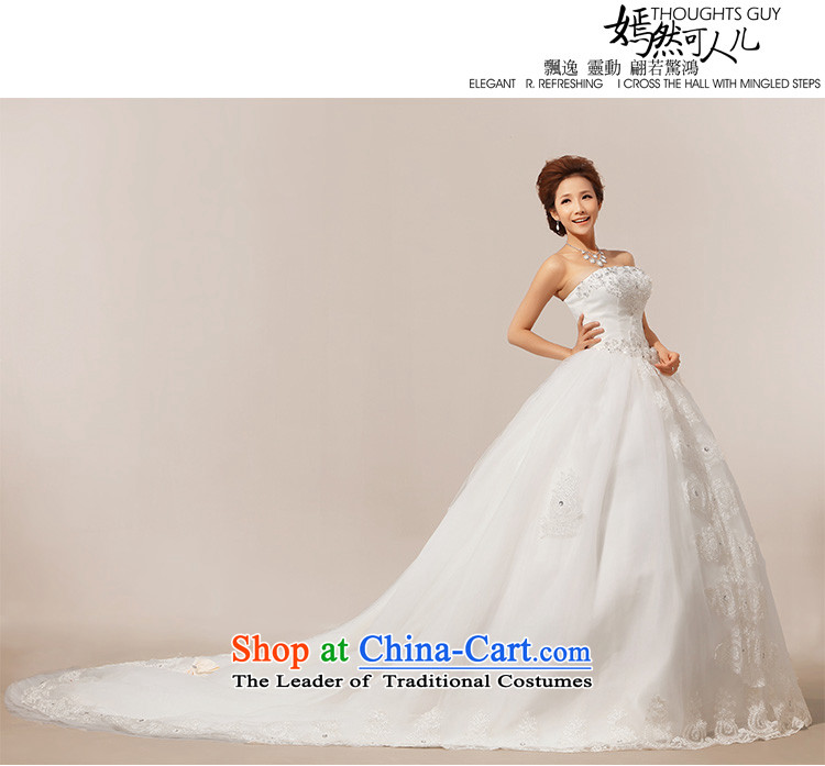 Yong-yeon and new bride 2015 wedding dresses white Korean long tail and chest code back straps deluxe lace white L picture, prices, brand platters! The elections are supplied in the national character of distribution, so action, buy now enjoy more preferential! As soon as possible.
