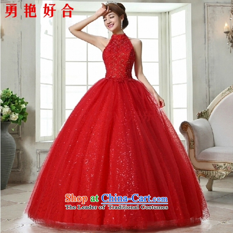 Yong-yeon and wedding dresses 2015 new Korean Princess hang also wedding Korean diamond autumn and winter to align the wedding white S, Yong-yeon and shopping on the Internet has been pressed.