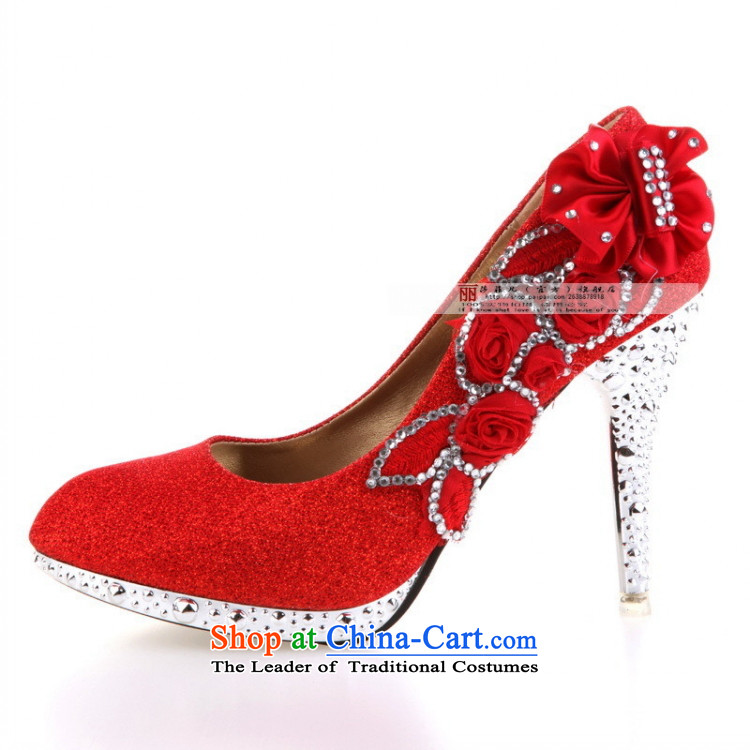2015 Red Gold silver wedding shoes bridal shoes wedding shoes high heels HX088 red 37 pictures, prices, brand platters! The elections are supplied in the national character of distribution, so action, buy now enjoy more preferential! As soon as possible.