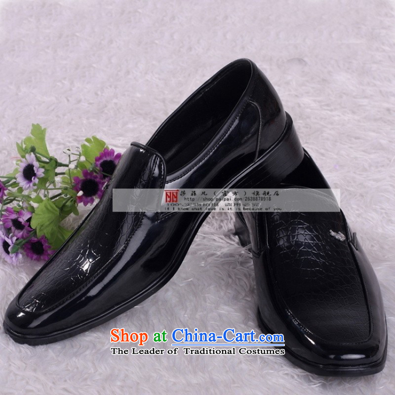 Marriage men married shoes shoes groom shoes photo building marriage shoes black shoes HX001 black 42 Oi Yin Peng (AIRANPENG) , , , shopping on the Internet