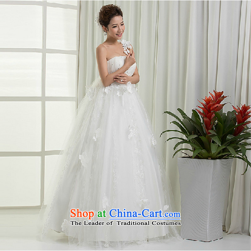 Yong-yeon and 2015 New pregnant women video thin wedding dresses Korean flower shoulder sweet, upscale wedding made no size white replacement, and Yim-yong , , , shopping on the Internet