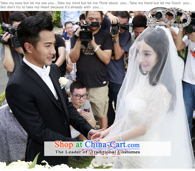 Yong-yeon and stars of the same powers of Yang wedding dresses shoulder the new Word 2015 wedding tail package shoulder Sau San video thin white wedding dresses made no allowance picture size, prices, brand platters! The elections are supplied in the national character of distribution, so action, buy now enjoy more preferential! As soon as possible.