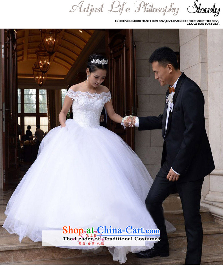 Yong-yeon and bride 2015 wedding dresses new Korean word shoulder trendy code to align the retro pregnant women hand-made white wedding size is not a replacement for a picture, prices, brand platters! The elections are supplied in the national character of distribution, so action, buy now enjoy more preferential! As soon as possible.