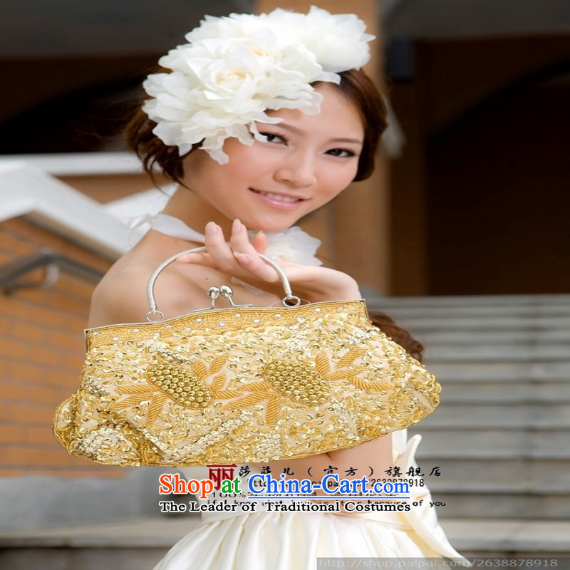 Love So Peng New 2014/bride package wedding dresses deluxe manually Stitch pearl hand boarded package \ Dinner package gold, love so Peng (AIRANPENG) , , , shopping on the Internet