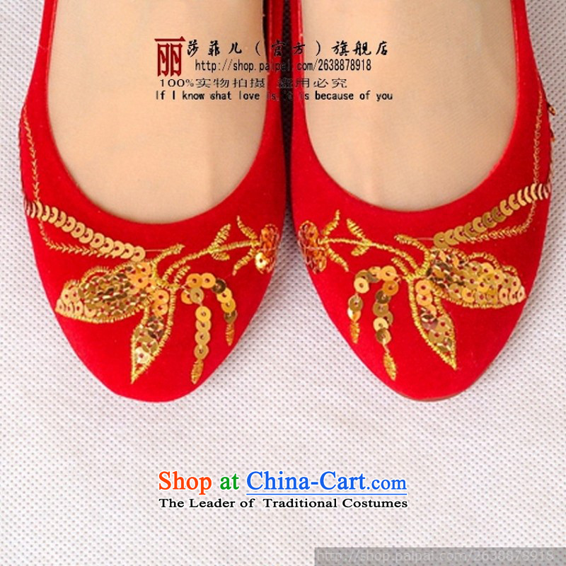 The bride marriage shoes marriage shoes qipao shoes red shoes bride shoes 99810 marriage red 39 love so Peng (AIRANPENG) , , , shopping on the Internet