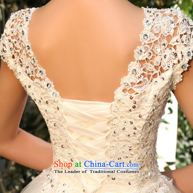 2015) exposed the word lace shoulder straps retro wedding wedding package Korean style wedding HS6271 shoulder White XXL do not need to return, love so Peng (AIRANPENG) , , , shopping on the Internet