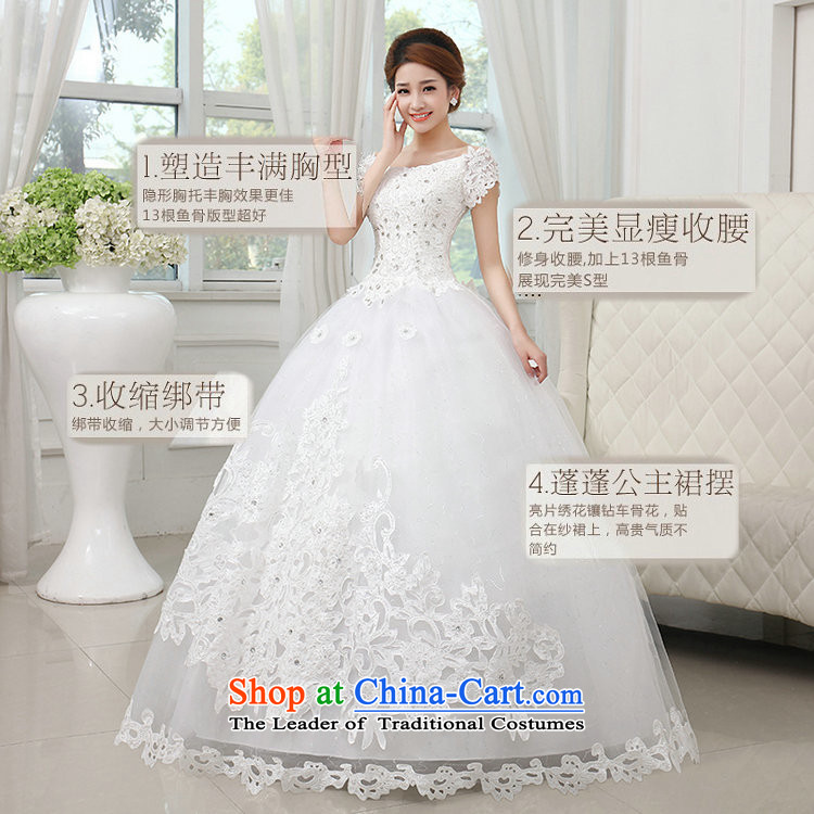 Love So Peng New 2015 princess slotted shoulder wedding dresses tail Korean water drilling thin snap to bind the video with a large number of large trailing M package returning picture, prices, brand platters! The elections are supplied in the national character of distribution, so action, buy now enjoy more preferential! As soon as possible.