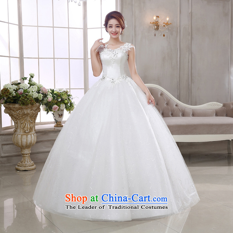 Rain-sang yi 2015 marriages new bride wedding dresses Korean straps princess lace water drilling shoulders to align the wedding HS925 white Suzhou shipment XL, rain-sang Yi shopping on the Internet has been pressed.