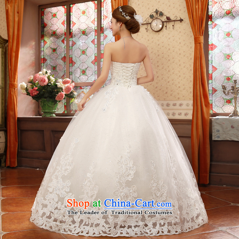 Rain-sang yi wedding dresses 2015 new products marriages princess heart-shaped wiping the chest straps HS933 White XL, rain-sang Yi shopping on the Internet has been pressed.