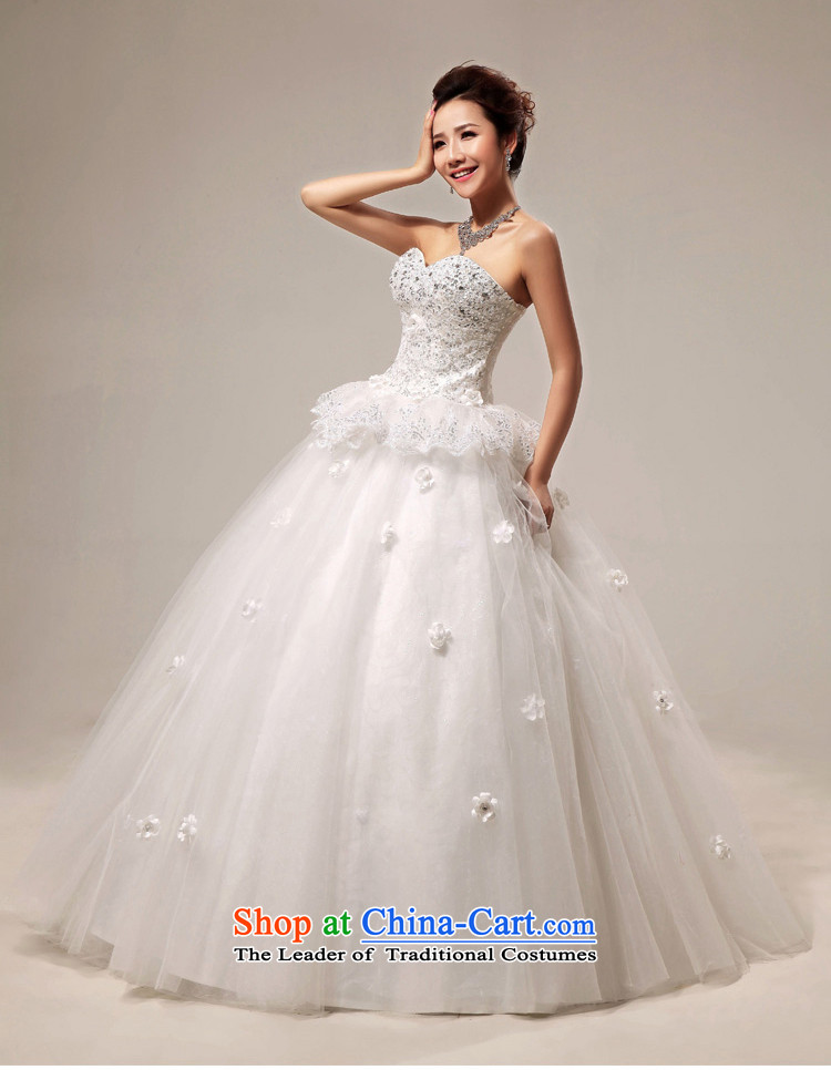 Rain-sang yi 2015 new wedding dresses Korean luxury water drilling and chest straps marriages princess skirt HS912 White M picture, prices, brand platters! The elections are supplied in the national character of distribution, so action, buy now enjoy more preferential! As soon as possible.
