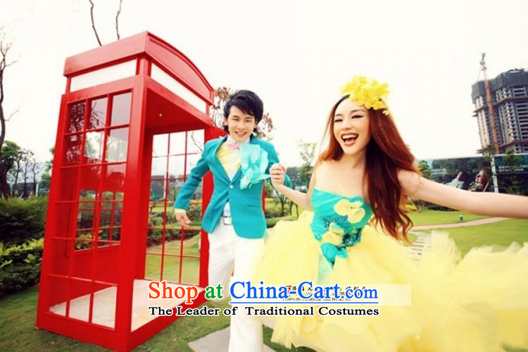 The 2014 summer new special theme for couples wedding dresses floor wedding couples theme photo clothing Yellow XL package returning picture, prices, brand platters! The elections are supplied in the national character of distribution, so action, buy now enjoy more preferential! As soon as possible.