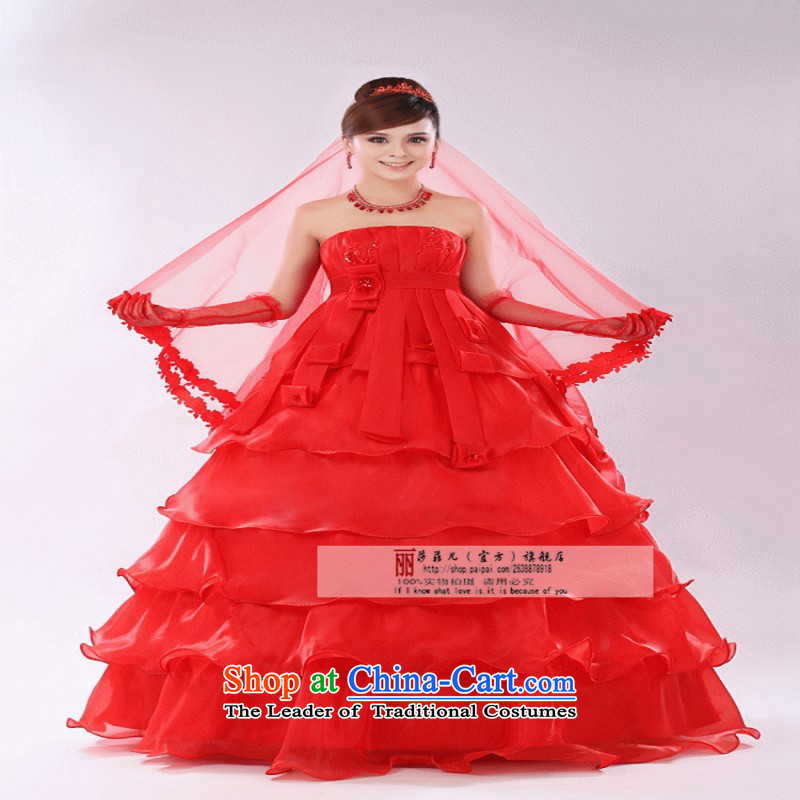 Wedding dresses new 2014 Korean wiping the breast height large waist straps marriages red pregnant women) XL, Love Returning package so Peng (AIRANPENG) , , , shopping on the Internet