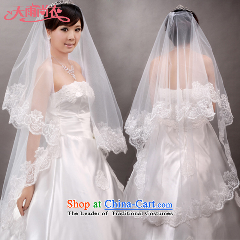 Rain Coat and legal marriage is the bride wedding styling and legal hairpiece yarn lace large white lace yarn TS8 Pure White 3M, rain-sang Yi shopping on the Internet has been pressed.