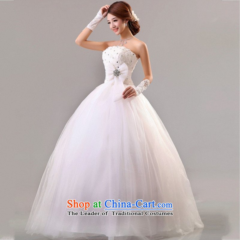 Yong-yeon and 2015 New Sweet winter Princess Bride wedding wiping the chest to align the Korean bon bon wedding made no size white replacement, and Yim-yong , , , shopping on the Internet