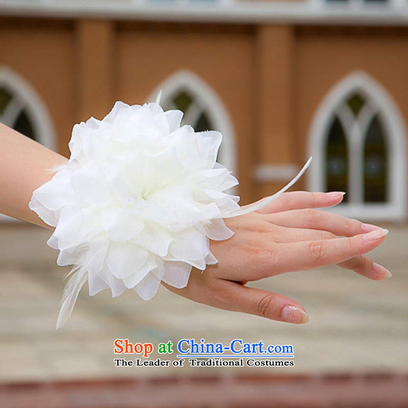 Rain Coat head-dress is performed stage style wedding Floral Hairpiece bridesmaid to spend wedding dresses Chest Flower multipurpose mobile spend TH2 m White, rain-sang Yi shopping on the Internet has been pressed.
