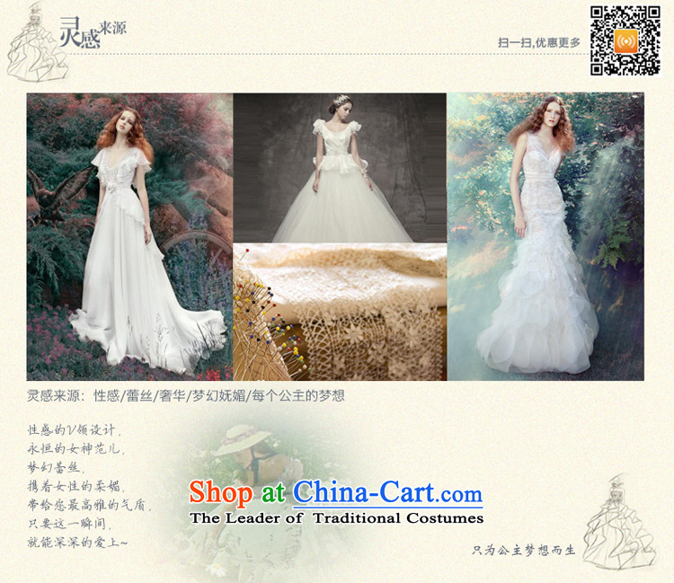 Honeymoon bride 2015 wedding sexy V-neck a field shoulder bags shoulder wedding to align bon bon, straps Korean Princess wedding white L picture, prices, brand platters! The elections are supplied in the national character of distribution, so action, buy now enjoy more preferential! As soon as possible.