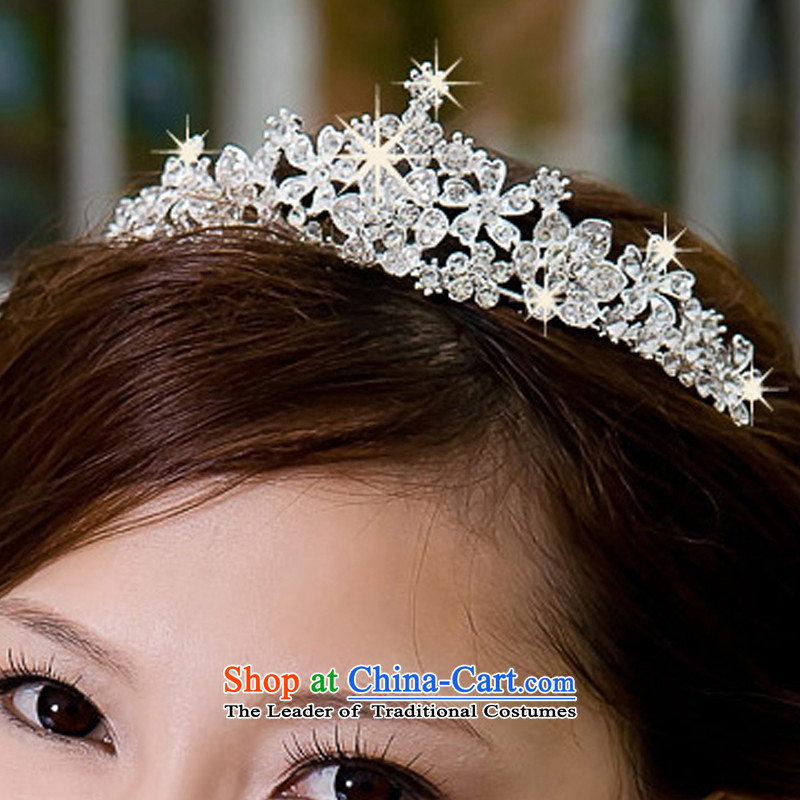 Rain-sang Yi New Photo building hairpiece ornaments wedding dresses hair decorations marriage pearl water drilling Crown Korean crown HG26 alloy water drilling, rain-sang Yi shopping on the Internet has been pressed.