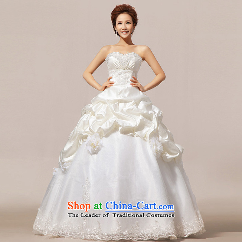 Rain-sang Yi marriages 2015 new manually align drill to the princess straps wedding HS842 white S, rain-sang Yi shopping on the Internet has been pressed.