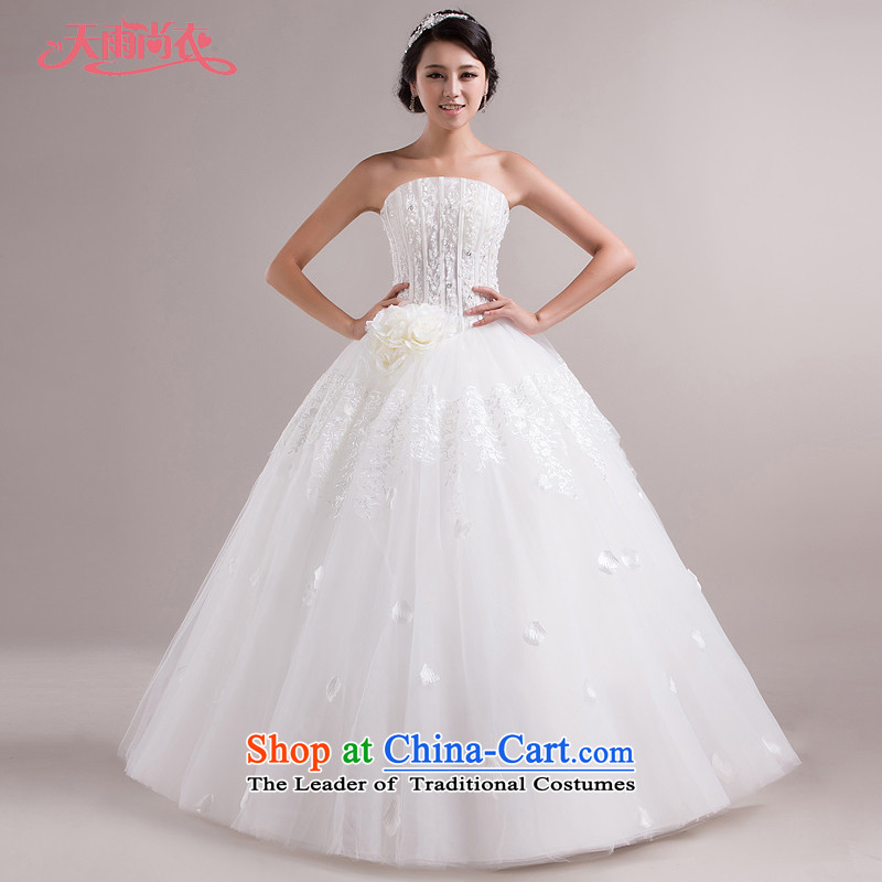 Rain-sang Yi marriages new stylish wedding anointed chest diamond wedding flower to align the strap White gauze HS850 whiteS