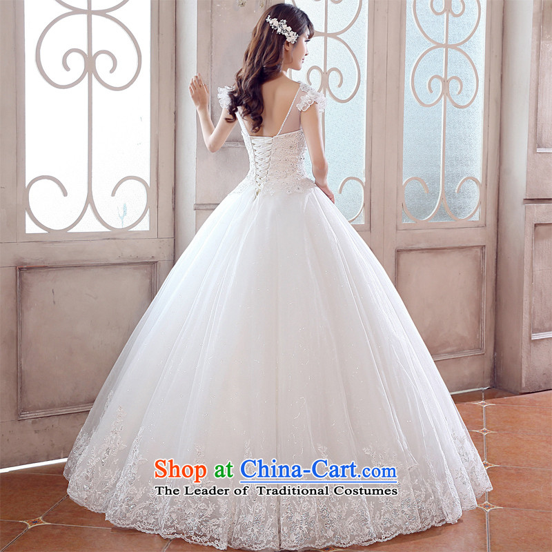 The spring of 2015, the bride honeymoon new products wedding dresses elegant package shoulder Princess Palace Korean wedding straps to align the wedding bon bon straps wedding White XL, bride honeymoon shopping on the Internet has been pressed.