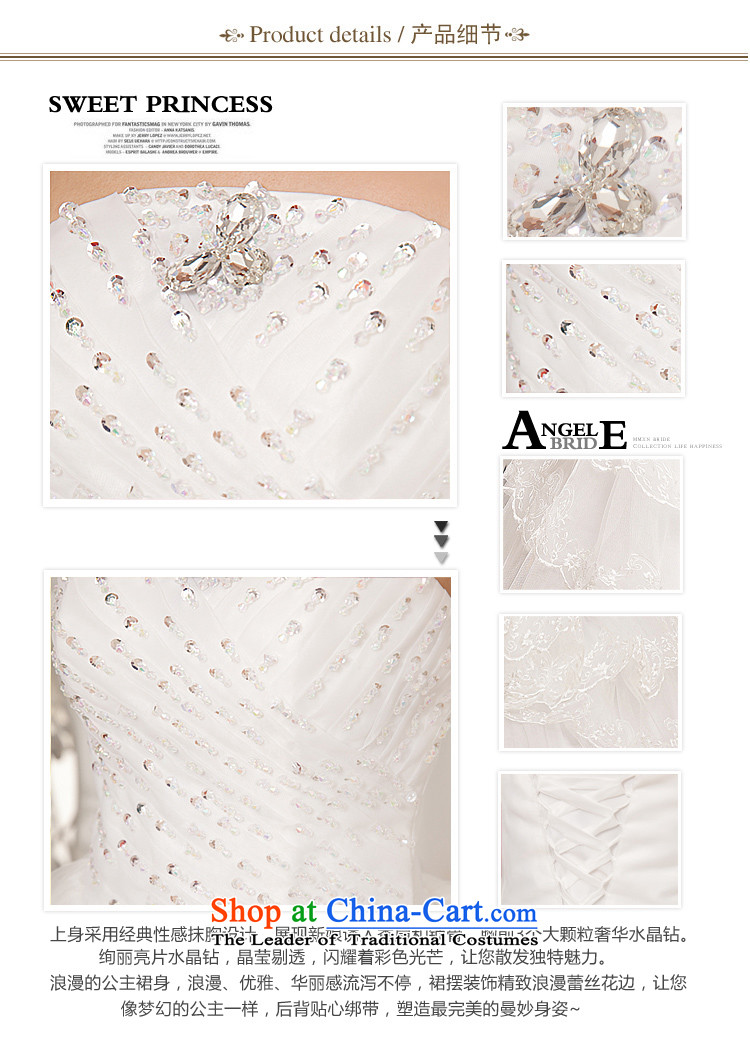 Honeymoon bride wedding dresses 2015 new Korean fashion and to align the chest wedding bon bon straps princess wedding white L picture, prices, brand platters! The elections are supplied in the national character of distribution, so action, buy now enjoy more preferential! As soon as possible.