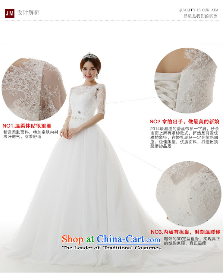 Clean the new 2015 Castores Magi slotted shoulder for long-sleeved lace large tail wedding dresses and stylish Korean Sau San video thin package in shoulder cuff tail wedding tail) S   pre-sale 7-8 day shipping picture, prices, brand platters! The elections are supplied in the national character of distribution, so action, buy now enjoy more preferential! As soon as possible.