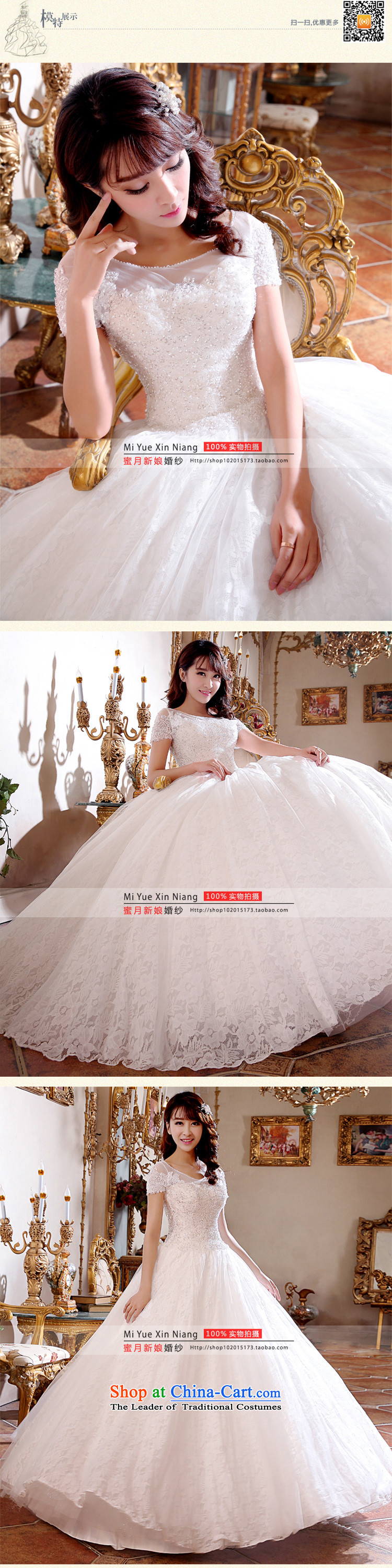 Honeymoon bride wedding spring 2015 new products wedding dresses Korean version of the new package shoulder princess bon bon wedding lace straps wedding White M pictures, prices, brand platters! The elections are supplied in the national character of distribution, so action, buy now enjoy more preferential! As soon as possible.