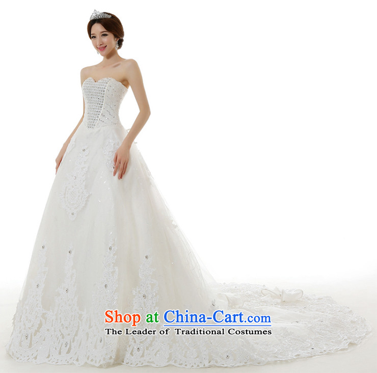  In spring and summer 2015, Man Jie new stylish diamond embroidered pearl wedding tail lights are wedding lace Sau San long tail wedding dresses tail) L picture, prices, brand platters! The elections are supplied in the national character of distribution, so action, buy now enjoy more preferential! As soon as possible.